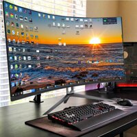 Monitors ALUS- 32 Inch Curved Large Screen 2K Desktop LCD Computer 144HZ HDMI HD Gaming Display