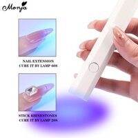 MONJA Đèn Led UV Mini Cầm Tay Nhanh Khô Màu Trắng Kèm Sạc USB Tiện Dụng DIY