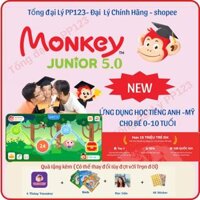 Monkey JUNIOR 5.0 (1 năm, Trọn đời) - Tiếng Anh cho bé 0-11 Tuổi