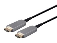 Monoprice HDR High Speed Cable - 330 feet - Black | for HDMI-Enabled Devices - 4K @ 60Hz, HDR, 18Gbps, Fiber Optic, AOC, YUV 4:4:4 - SlimRun AV Series