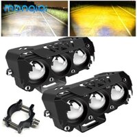 MONQIQI Đèn Sương Mù LED Siêu Sáng 2024 12V 24V Cho Ô Tô, Xe Máy