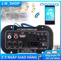 MONQIQI Mạch loa Bluetooth điều khiển từ xa âm siêu trầm 12v, 220v, 30w (Tặng kèm đầy đủ phụ kiện)