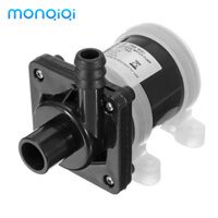 MONQIQI Máy bơm nước không chổi than động cơ năng lượng mặt trời DC 12V, máy bơm nước chìm điện từ không chổi than