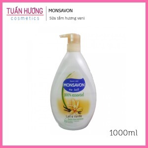 Sữa tắm tinh chất sữa và hoa Vani Monsavon Lait Essentiel Vannille 1000ml
