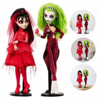 Monster High Skullector Beetlejuice và Lydia Deetz Doll với Stander Búp bê sưu tập thời trang Quà tặng sinh nhật cho người hâm mộ sonlekvn