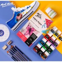 [Mont Marte] Bộ 8 Màu Vẽ Vải Fabric Paint Mont Marte x 20ml - PMHS0022