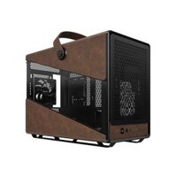 Montech HS Heritage Pro Black Gaming Case Pro – iTX, Steel, Leather, 4x GF120mm fans