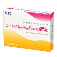 MonthlyFine UV- Kính áp tròng SEED 1 tháng 3lenses - -6.00