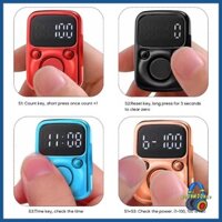 Moom Đèn LED kỹ thuật số có thể sạc lại Máy đếm thời gian cầm tay điện tử Bộ đếm Clicker