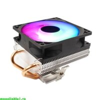 Moom2 Silent CPU Cooler LGA 2011 115X 775 3 Pin PC Tản Nhiệt Làm Mát 2 Ống Đồng 5 Màu Quạt Làm Mát LED