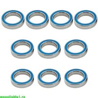 Moom2 Vòng bi 10 miếng 6701-2RS 12x18x4mm Vòng bi thép Chrome Hai mặt Cao su Tốc độ kín Thiết bị cơ khí Par