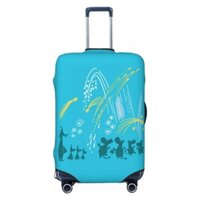 Moomin Llittle Vỏ Hành Lý Của Tôi Có Thể Giặt Được Vali Bảo Vệ Chống Trầy Xước Vali Phù Hợp Với Hành Lý 18-32 Inch