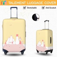 Moomin Vỏ Bọc Vali Chống Trầy Bao Trùm Vali Độ đàn hồi Cá nhân Luggage Cover Size 18 20 22 24 26 28 30 32 inches LF91