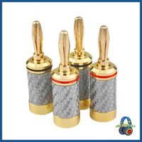 Moommy 4 Phích cắm chuối thính giác cho trải nghiệm âm thanh vượt trội cho thiết lập nhà và phòng thu âm thanh