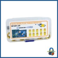 Moommy Bugi Công cụ sửa chữa chỉ Tap Bugi với M12x1 25 Chèn Tap Kit Thread Inserts Bugi Thread Re