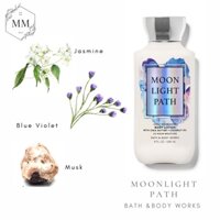 [Moomoocos] - Bộ sản phẩm Xịt thơm toàn thân Dưỡng thể Bath & body works Body Mist Lotion MoonLight Path fullsize 236ml