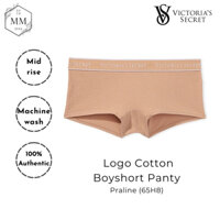 [Moomoocos] Quần lót Victoria’s Secret Logo Cotton Boyshort Panty màu nude size XS