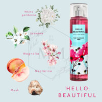 Moomoocos] Xịt thơm toàn thân Bath & Body Works Body Mist Hello Beautiful