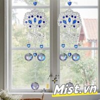 Moon Crystal Suncatcher Cửa sổ trong nhà sáng bóng Máy tạo cầu vồng treo lăng kính