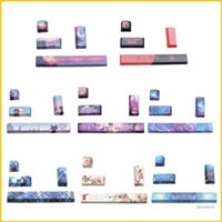 Moon PBT Keycap Set OEM Chiều cao Esc Entre 6 25u Spacebar Thay thế Keycaps Nhiệt thăng hoa cho bàn phím cơ
