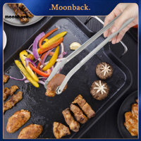 Moonback  Dụng cụ lật xúc xích cánh gà Tay cầm dài 15 inch Bbq Xúc xích Flip Tongs Dụng cụ nướng thịt bằng thép không gỉ để nướng và nấu ăn Đông Nam Á được yêu thích