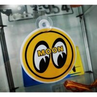 Mooneyes Kiểu Dáng Xe Dấu Cảnh Báo Sáng Tạo Có Hút Cửa Sổ Ô Tô Màu Vàng Chống Thấm Nước Thân Xe Dán Họa Tiết Vinyl Decal