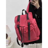 Moonibags -/ Balo dù dáng hộp phong cách Retro ( bảng 3 màu hồng/đen/ tím xám nhạt) phù hợp cho cả nam và nữ