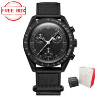 Moonswatch X Planet Series Nam Nhựa Đồng Hồ Thạch Anh 6 Tay Full Chức Năng Chạy Thứ Hai Đồng Hồ Miễn Phí Bao Bì