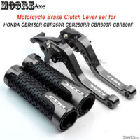 Mooreaxe Cho XE HONDA CBR150R CBR250R CBR300R CBR500F Sửa Đổi 6 Tầng Có Thể Điều Chỉnh Nhôm Phanh Đòn Bẩy Ly Hợp Có Tay Cầm Tay Cầm Phụ Kiện Xe Máy YSTZ02