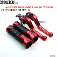 Mooreaxe Phụ Kiện Xe Máy Cho Xe Honda Airblade 125 150 160 Lưỡi Không Khí Sửa Đổi 6 Tầng Có Thể Điều Chỉnh CNC Nhôm Phanh Đòn Bẩy Ly Hợp Có Tay Cầm Tay Cầm Mở Đầu YSTZ02