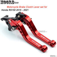 Mooreaxe Phụ Kiện Xe Máy Cho Xe Honda RS150 2015 2016 2017 2018 2019 2020 2021 Sửa Đổi Hợp Kim Nhôm CNC 6 Giai Đoạn Có Thể Điều Chỉnh Phanh Ngắn Ly Hợp Đòn Bẩy YSNJ01