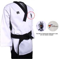 MOOTO Korea Taekwondo Poomsae Dan Uniform Female Dobok Uniforms WTF(WT Logo) Kukkiwon MMA Martial Arts Hapkido Judo Gym School Team Poom Training