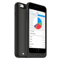 mophie spacepack with built-in 32GB storage for iPhone 6 Plus/6s Plus (2,600mAh) - Black