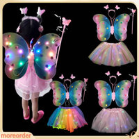 (MORE)Bộ Cánh Bướm Phát Sáng Độc Đáo Dùng Hóa Trang Dịp Halloween Cho Bé