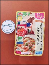 Morinaga cơm risotto cà chua tôm & bông cải 12m+ (120g)