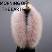 Morning OF THE Large Faux Fur Collar, Lông thú giả sang trọng mùa đông có thể tháo rời, Áo khoác nam nữ Hood Khăn choàng cổ quấn cổ áo choàng