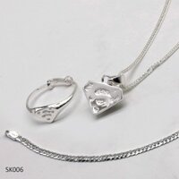 Morning Star Top Silver Sk006 Originals 925 Ý Bạc Trẻ Em Bé Gái Bộ Trang Sức