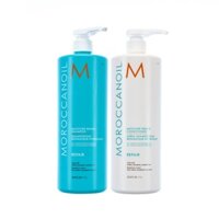 Moroccanoil Moisture Repair Shampoo & Conditioner | Dầu gội và dầu xả phục hồi tóc - Chai 1L
