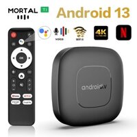 Mortal T1 Android13 Smart TV Box AllwinnerH313 4K Voice Control Netflix BT5.0 Chromecast Media Play