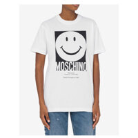 Moschino / Áo thun cotton nguyên chất in hình đa năng thông thường mới