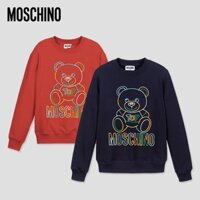 Moschino Áo Thun Nỉ In Hình Đầu Gấu Phong Cách Cổ Điển Cho Nam Và Nữ rf-2003