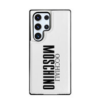 Moschino- In Màu Đẹp Được Thiết Kế Cho Ốp Lưng Điện Thoại Lật Samsung S24 Series Samsung Galaxy S24 Ultra