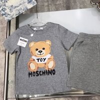 Moschino Set Áo Thun Ngắn Tay + Quần short Thể Thao Thời Trang Mùa Hè Cho Bé