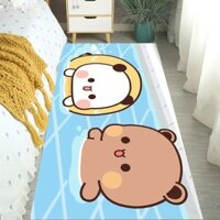 Một 2 Và Vải Hộ Gia Đình Hoạt Hình Dễ Thương Thảm Lót Sàn Thấm Hút Nước Loại Bỏ Bụi Thảm Nhà