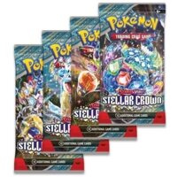 Một Booster Pack Thẻ bài Pokemon TCG chính hãng từ box Crown Expansion có 11 lá và 1 lá Code game 1459 D41 1-26