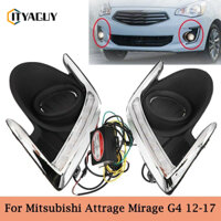 Một cặp đèn LED DRL Ánh sáng ban ngày Đèn chạy ban ngày Đèn sương mù phía trước cho Mitsubishi Attrage Mirage G4 2012-2023