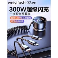 Một Cho Ba Sạc Siêu Nhanh Sạc Xe Hơi Điện Thoại Di Động Thuốc Lá Bật Lửa Chuyển Đổi Cắm Sạc Xe Hơi Sử Dụng Giao Diện usb