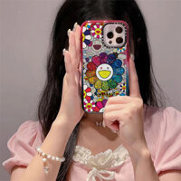 Một cuộc bạo loạn về màu sắc Hoa hướng dương Vỏ kẹo dẻo sạc từ tính không dây cho IPhone 15 14 11 12 13 16 Pro Max Case 16 Plus Vỏ chống sốc cứng Acrylic trong suốt