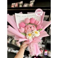 Một Hoa Cẩm Tú Cầu | Hoa hướng dương| Hoa tulip | Hoa Thỏ | NHIỀU MẪU | Hoa len handmade