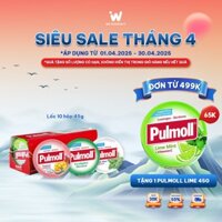 MỘT LỐC 10 HỘP Kẹo ngậm ho không đường Pulmoll giàu Vitamin C 45g
